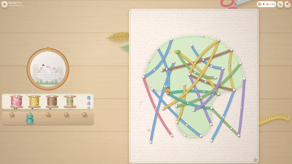 Yarn Bloom gameplay