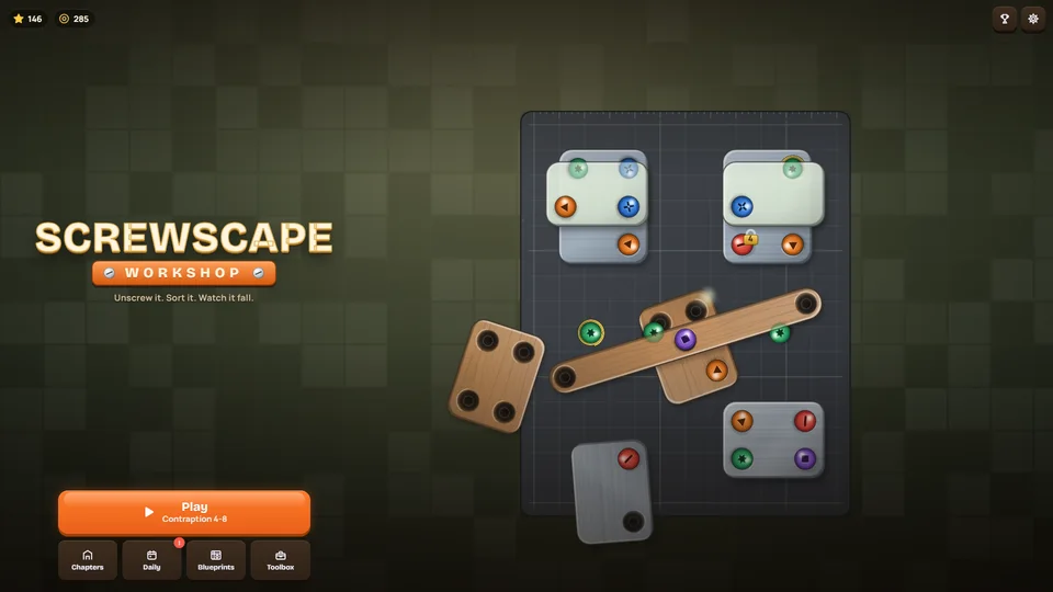 Screwscape Workshop gameplay