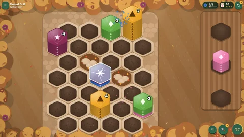 Hexa Garden Stack — gameplay.