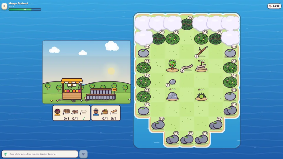 Island Craft Merge gameplay