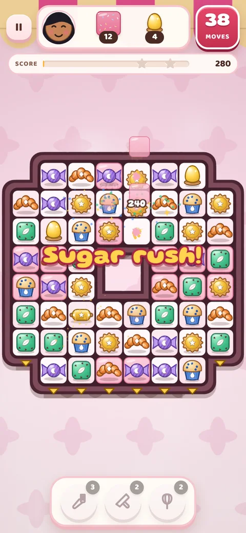 Bakery Blast — portrait gameplay.