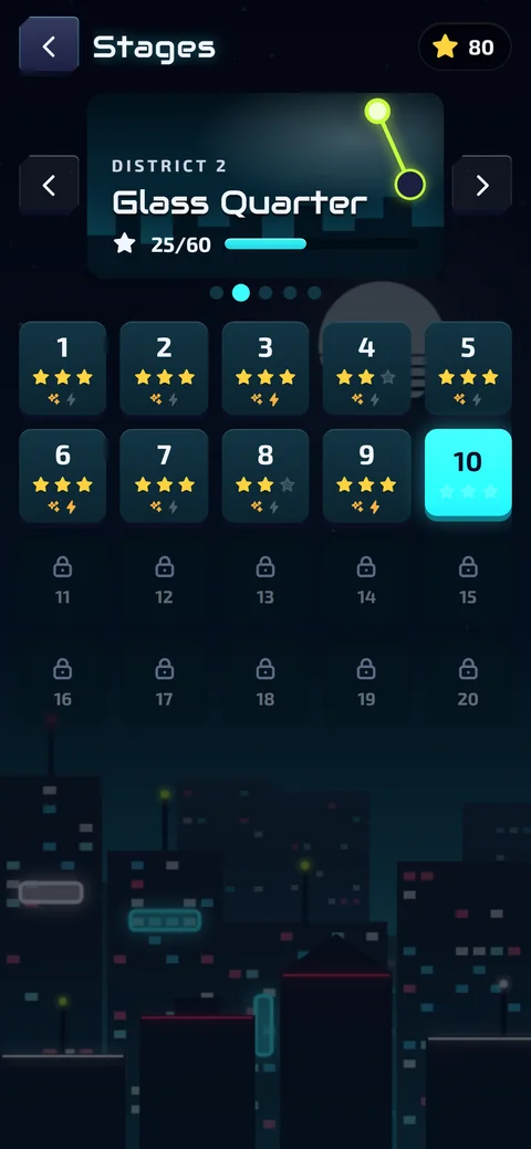 Hook Hero Neon — levels.