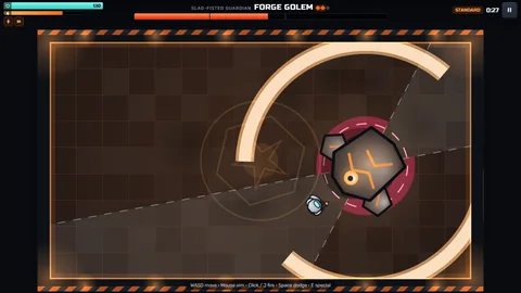 Boss Rush Lab — gameplay golem.