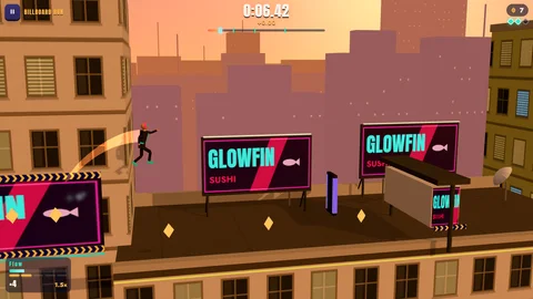 Rooftop Parkour — billboard wallrun.