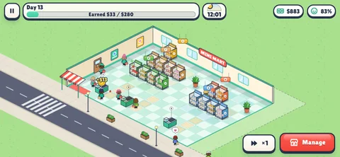 Mini Mart Empire — phone landscape.