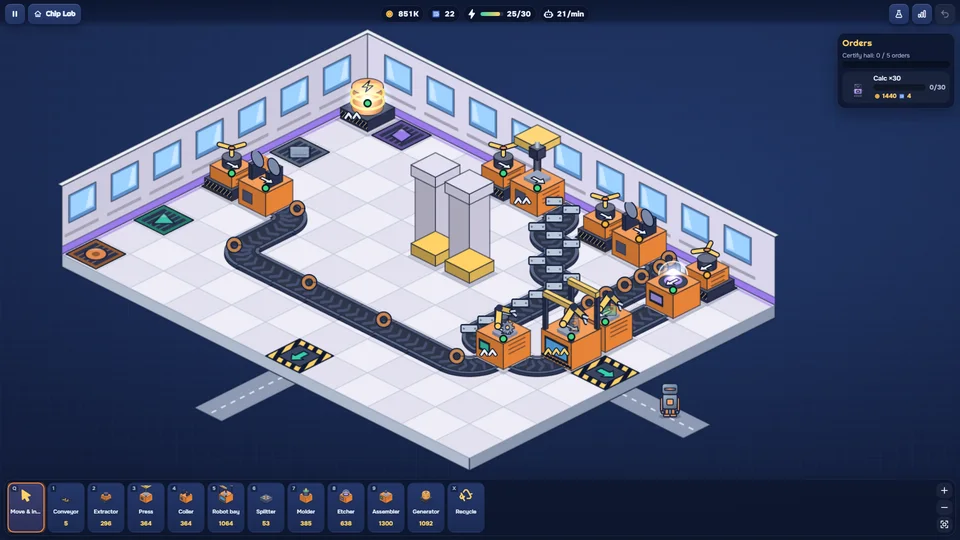 Robot Factory gameplay
