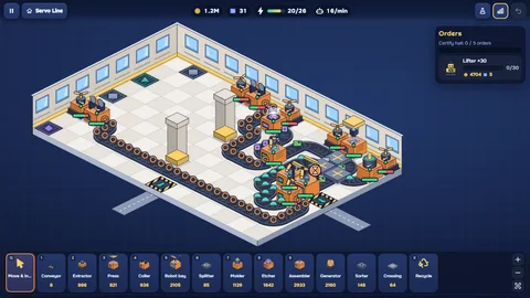 Robot Factory — flow view.