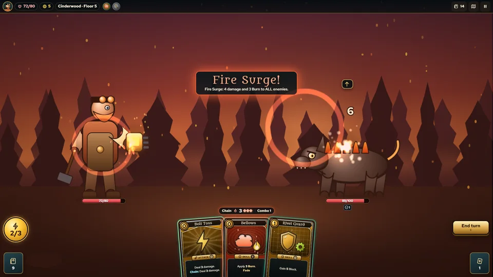 Card Combo Rogue gameplay