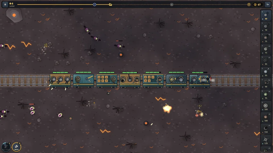 Train Defense gameplay