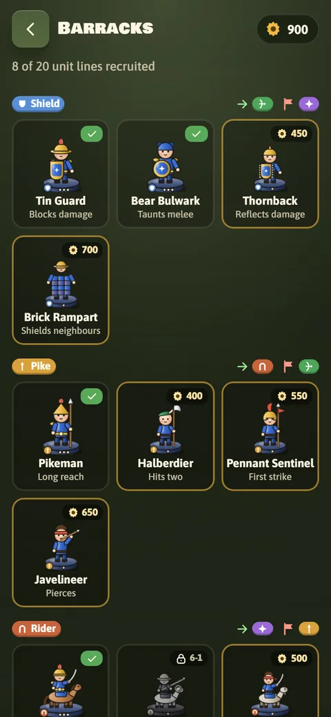 Merge Army Tactics — barracks.