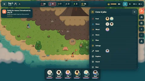 Island Survival Strategy — crew.